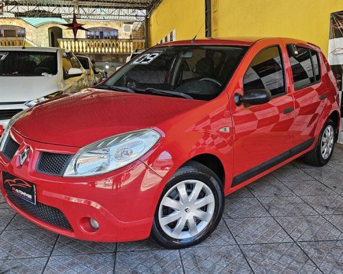 3-RENAULT-SANDERO-1.6-EXPRESSION-FLEX-16V-MANUAL-VERMELHO-2009-RR-AUTOMOVEIS-LOJA-DE-CARROS-FREGUESIA-DO-O-AVENIDA-PETRONIO-PORTELA